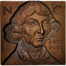 Poland, Medal, Nicolas Copernic, History, 1973, AU(55-58), Bronze