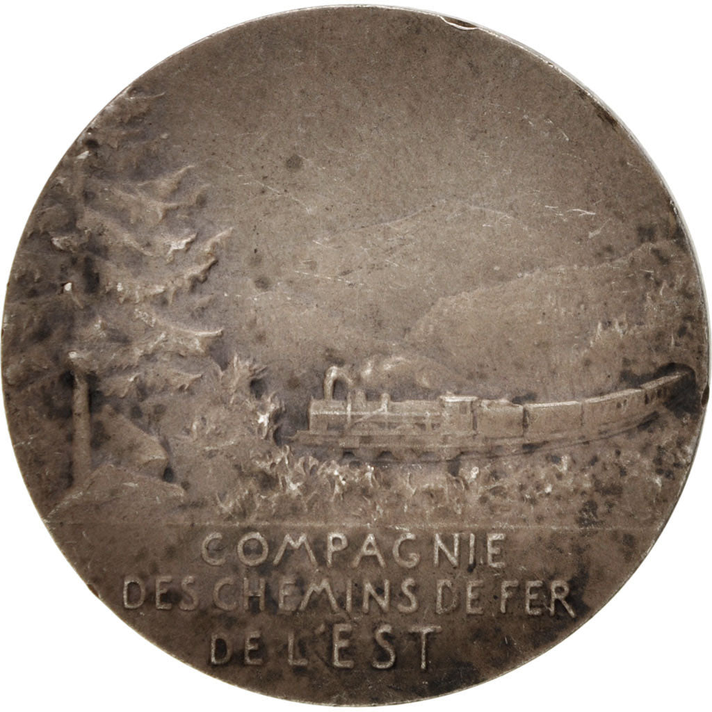 France, Medal, Compagnie des Chemins de Fer de l'Est, Railway, Vernon