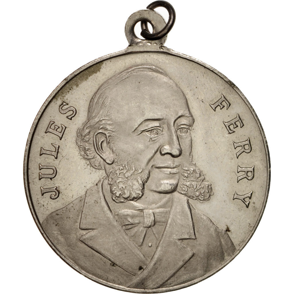 France, Medal, Jules Ferry, inauguration de la statue, History, 1896, SUP