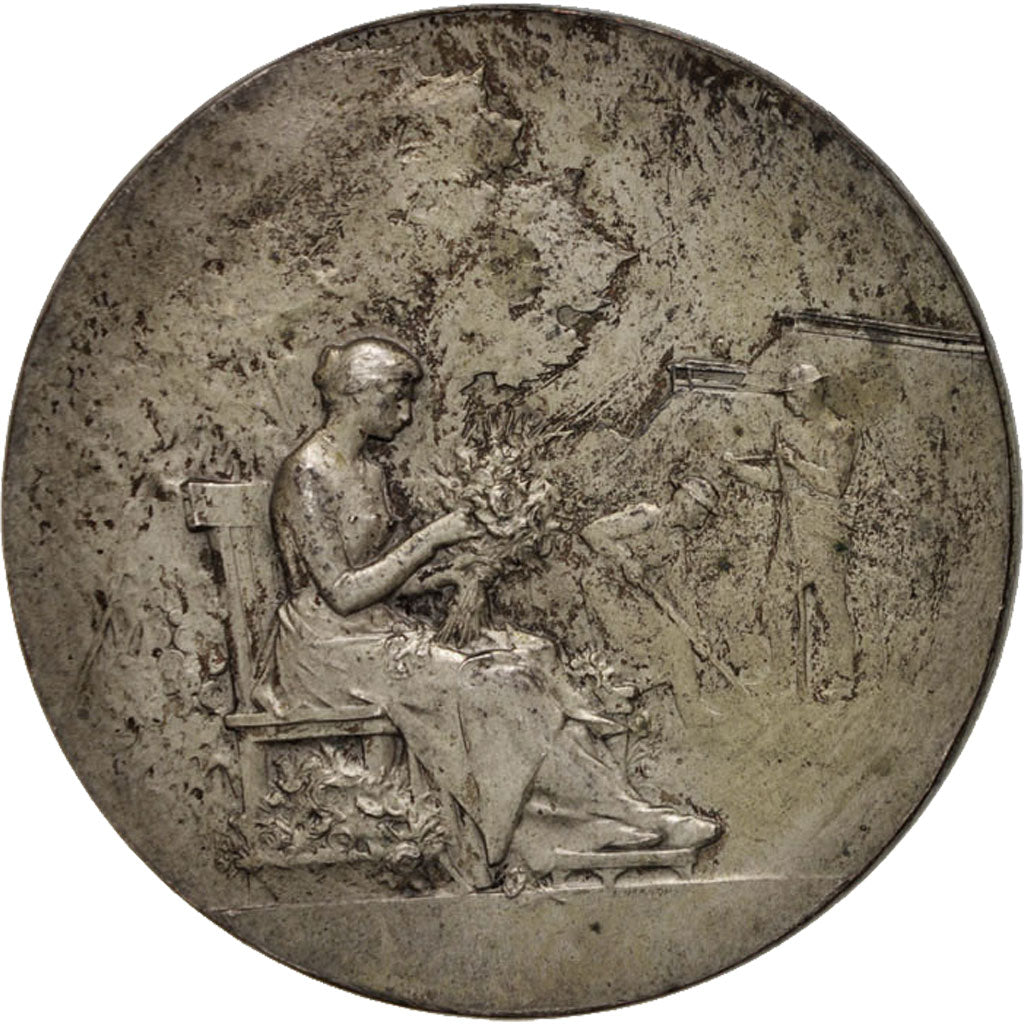 France, Société d'Horticulture de Lorient, Flora, Medal, 1900, AU(50-53)