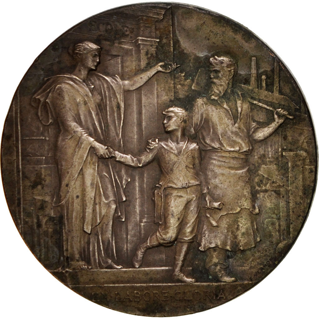 Francia, Medal, French Third Republic, History, Vernon, MB+, Rame