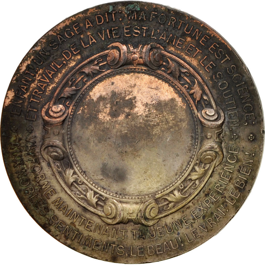 Francia, Medal, French Third Republic, History, Vernon, MB+, Rame