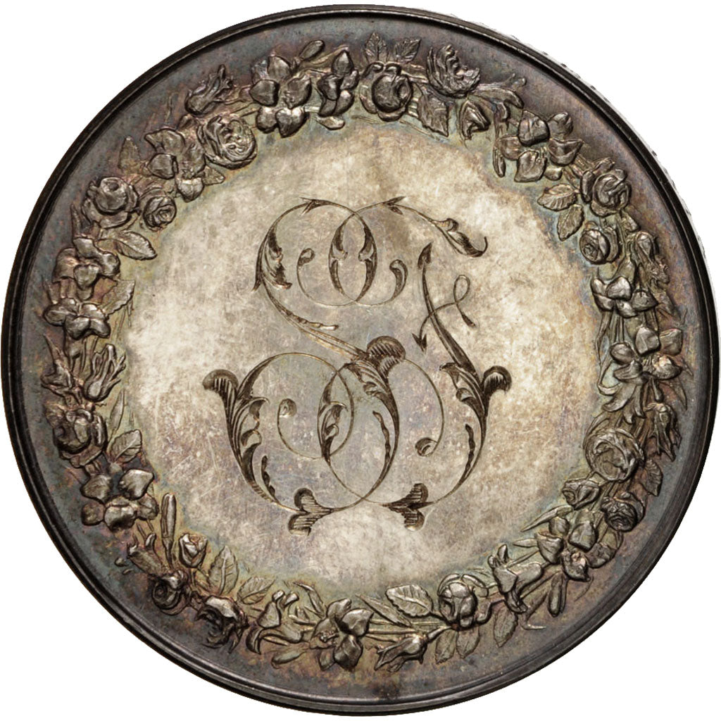 Francia, Medal, Wedding medal, Religions & beliefs, 1873, Montagny, SPL, Arge...