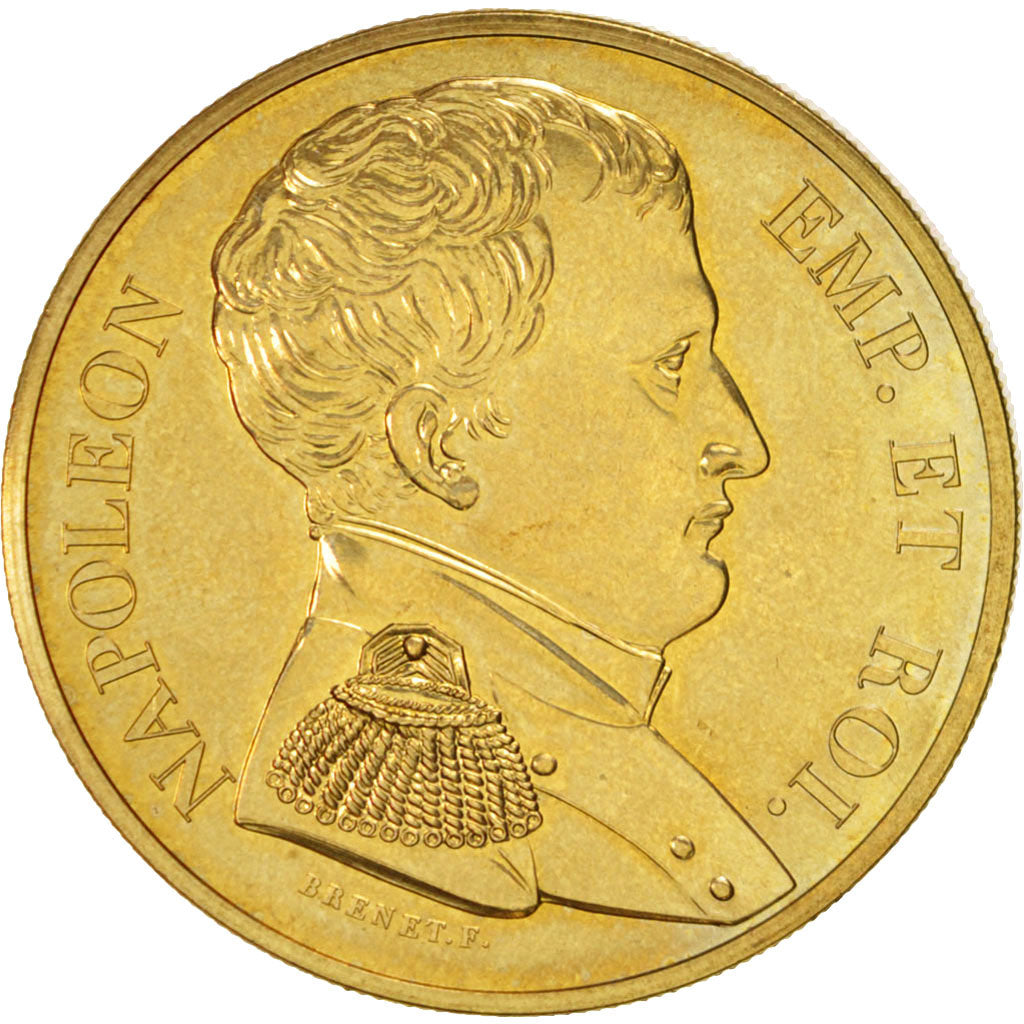 Francia, Medal, Napoléon Empereur et Roi, First French Empire, History, Brenet