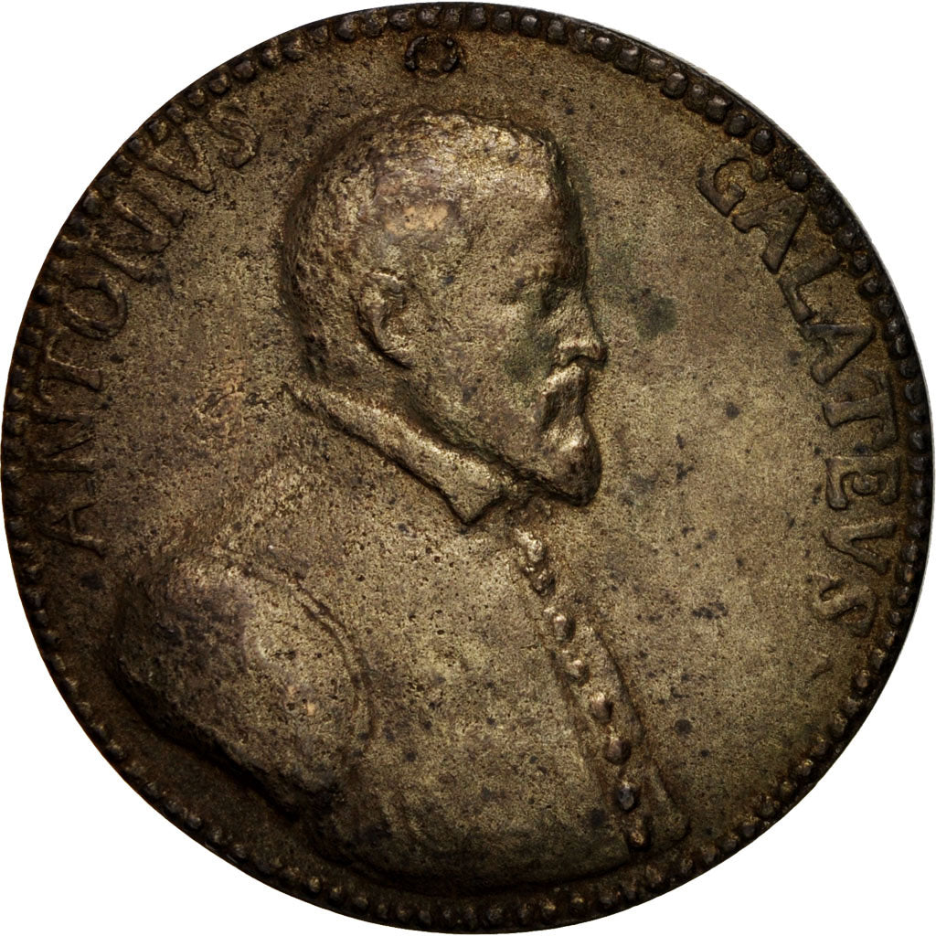 Italia, Medal, Antonio De Ferrariis, Arts & Culture, 16TH CENTURY, BB, Bronzo...