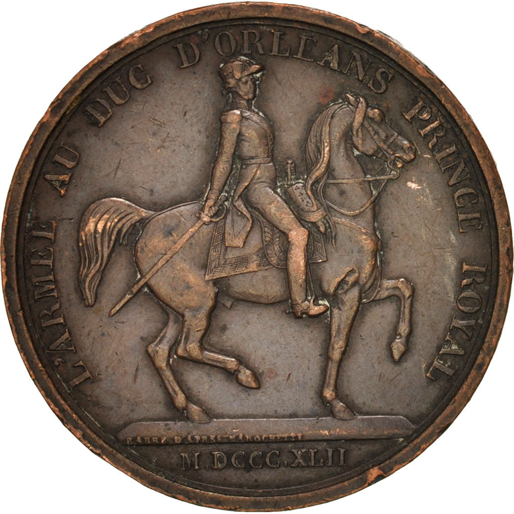 Francia, Medal, L'Armée au Duc d'Orléans Prince Royal, Louis Philippe I