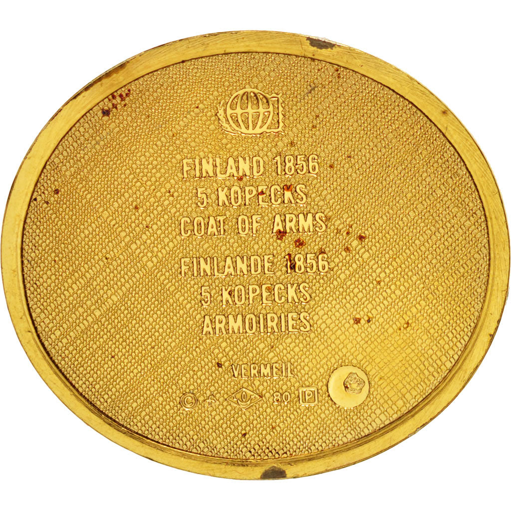 France, Medal, 5 Kop, Finlande, History, MS(60-62), Vermeil