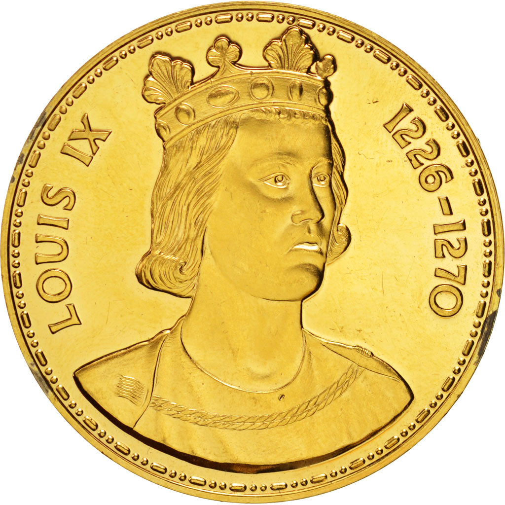 Francia, Medal, Louis IX, History, SPL-, Vermeil
