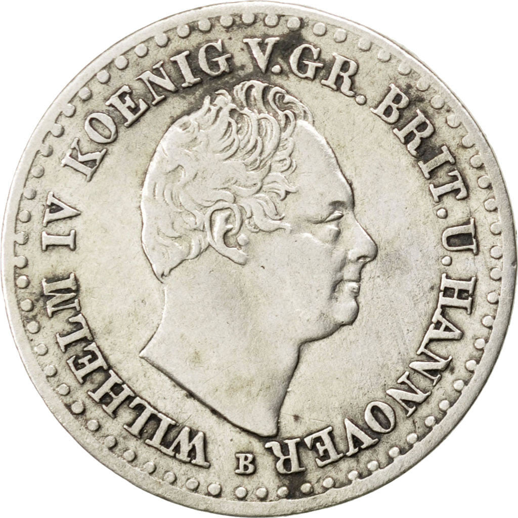 GERMAN STATES, 1/12 Thaler, 3 Mariengroschen, 1834, Hannover, KM #159,...
