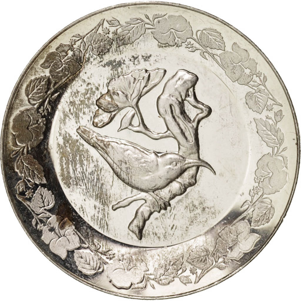 Francia, Medal, BIrd, Fauna, SPL-, Argento