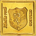 France, Medal, Stamp, 1/2 Real Dominican Republic, History, AU(55-58), Vermeil