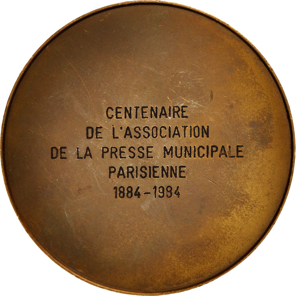 France, Medal, Centenaire de l'Association de la presse municipale parisienne