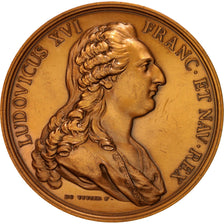 France, Louis XVI et Marie-Antoinette, Louis XVI, History, Medal, AU(50-53)