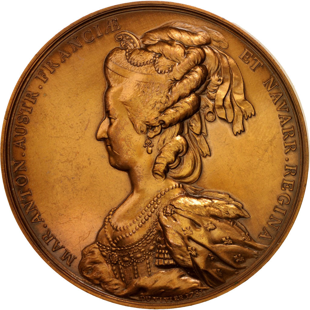France, Louis XVI et Marie-Antoinette, Louis XVI, History, Medal, AU(50-53)