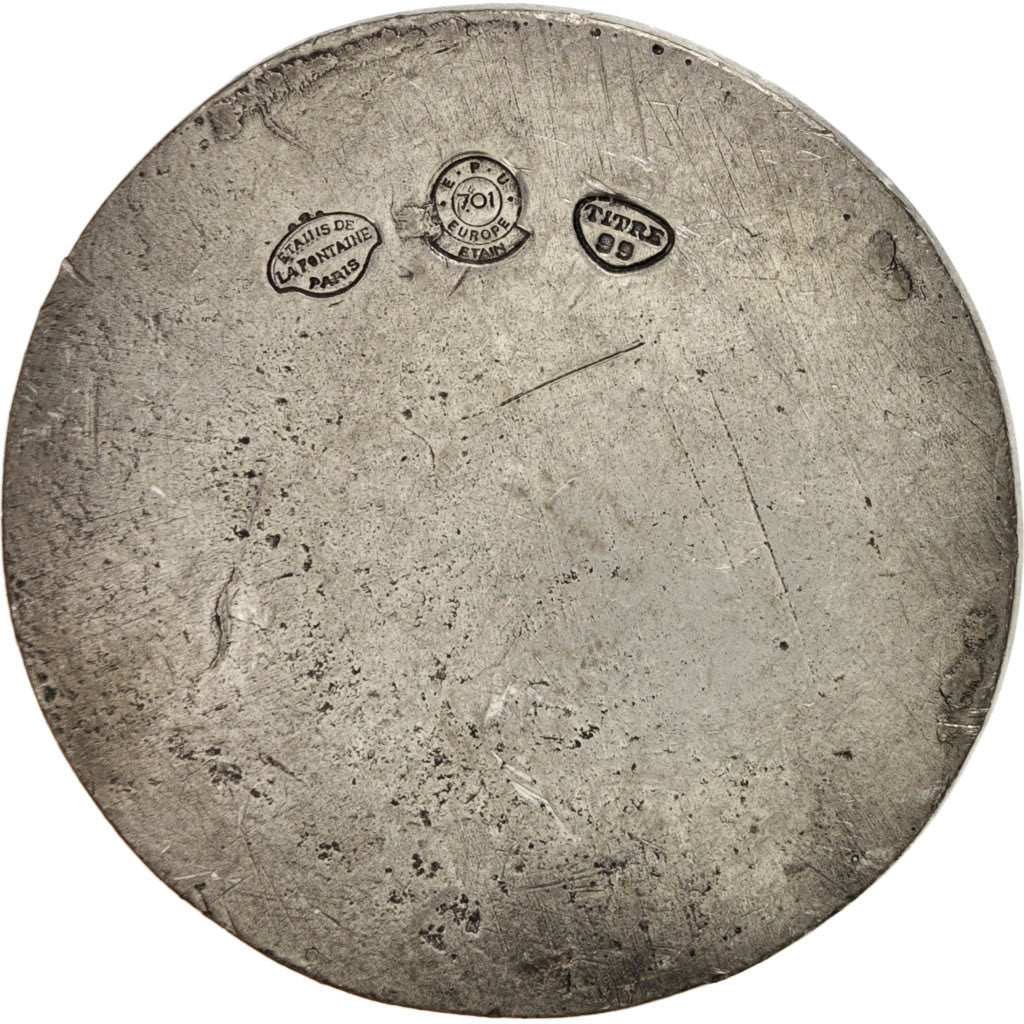 France, Medal, Ancient seal, History, AU(55-58), Tin