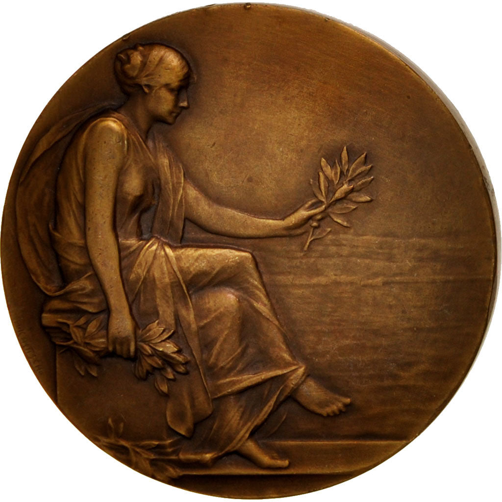 France, Politics, Society, War, Medal, 1938, SUP, Delannoy, Bronze, 57