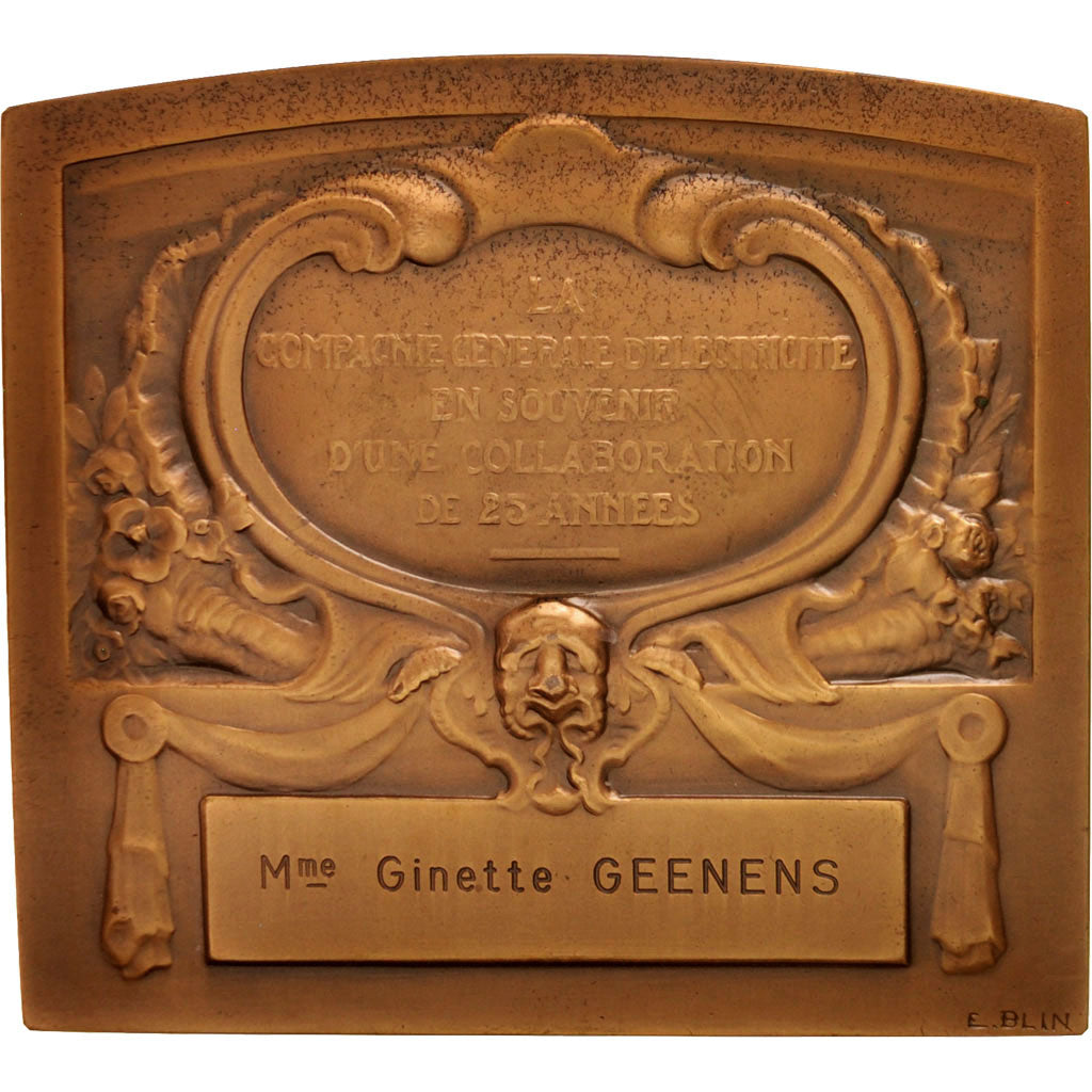 Francja, Medal, Compagnie Générale d'Electricité, Biznes i przemysł, 1976