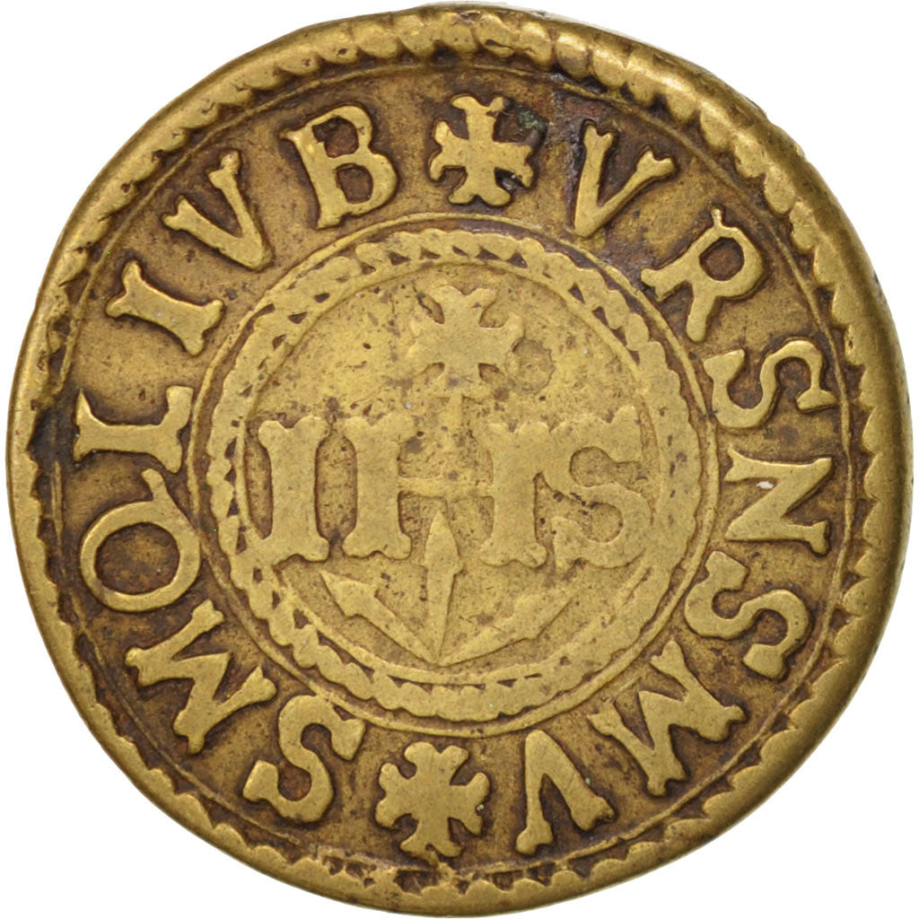 France, Medal, token count, Méreau, Poitiers, Abbaye des Bénédictins, 18EME