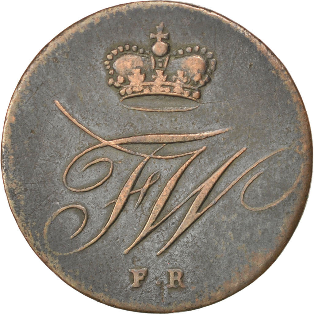 Coin, German States, BRUNSWICK-WOLFENBUTTEL, Fredrich Wilhelm, 2 Pfennige, 1815