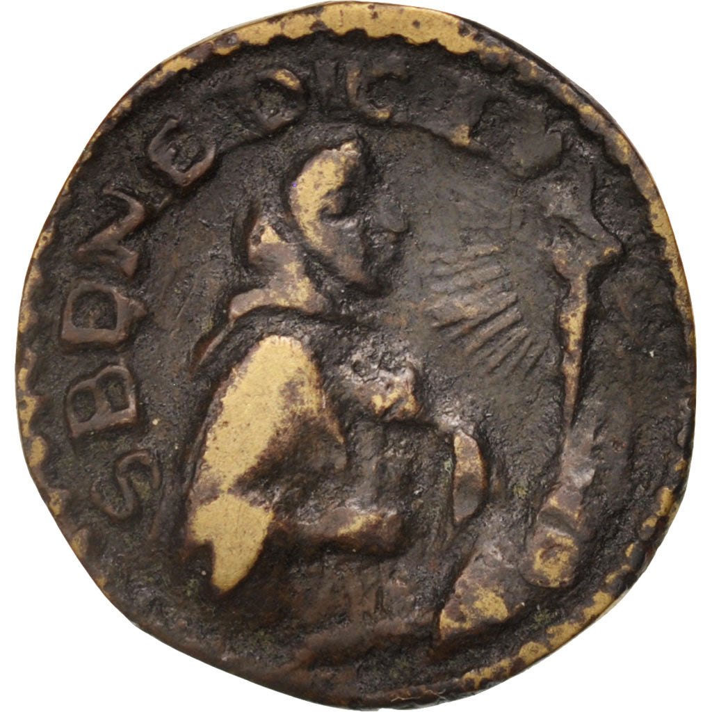 France, token count, Méreau, Anjou, Abbaye Saint Marc, Token, XVII century