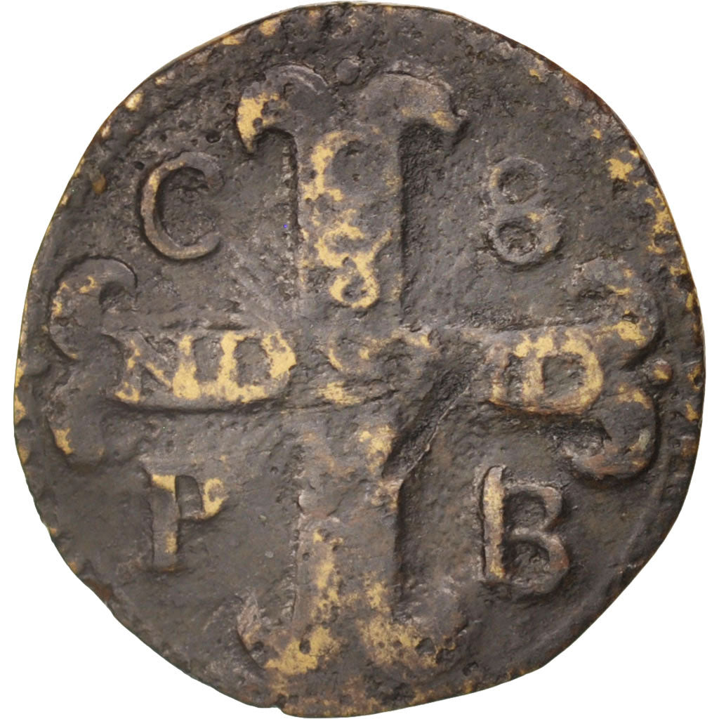 France, token count, Méreau, Anjou, Abbaye Saint Marc, Token, XVII century