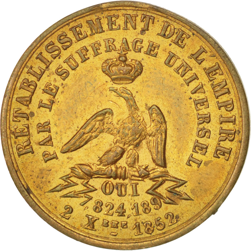 Francia, Token, Second Empire, Rétablissement de l'Empire par le Suffrage