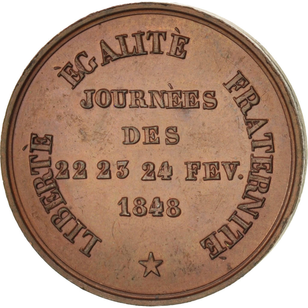 Frankreich, Token, The French Revolution, Journées des 22, 23, 24 février