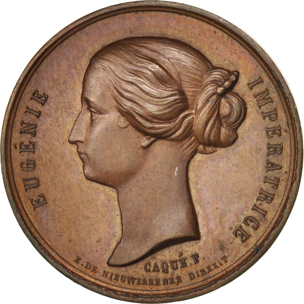 France, Token, Second Empire, Worldwide exhibition 1855, 1855, Caqué