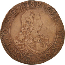 Spain, Spanish Netherlands, Charles II, Brabant, Token, 1676, EF(40-45), Copper