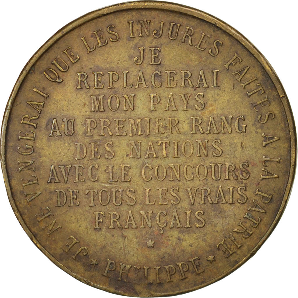 France, Token, Royal, Philippe Duc d'Orléans, 1900, AU(50-53), Brass