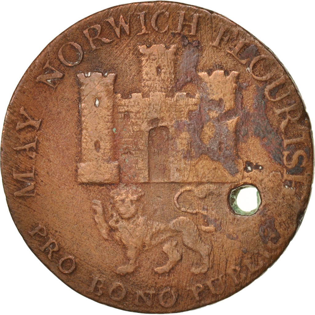 United Kingdom , Trades, Nathaniel Bolingbroke, Token, 1792, VF(20-25), Copper