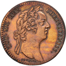 France, Royal, Chambre aux Deniers, Louis XV, Token, 1730, TTB+, Duvivier, Cu...