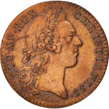 France, Royal, Chambre aux Deniers, Louis XV, Token, 1758, SUP, Cuivre, 29, F...