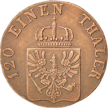 Stati tedeschi, PRUSSIA, Friedrich Wilhelm IV, 3 Pfennig, 1844, Aurich, BB+,...