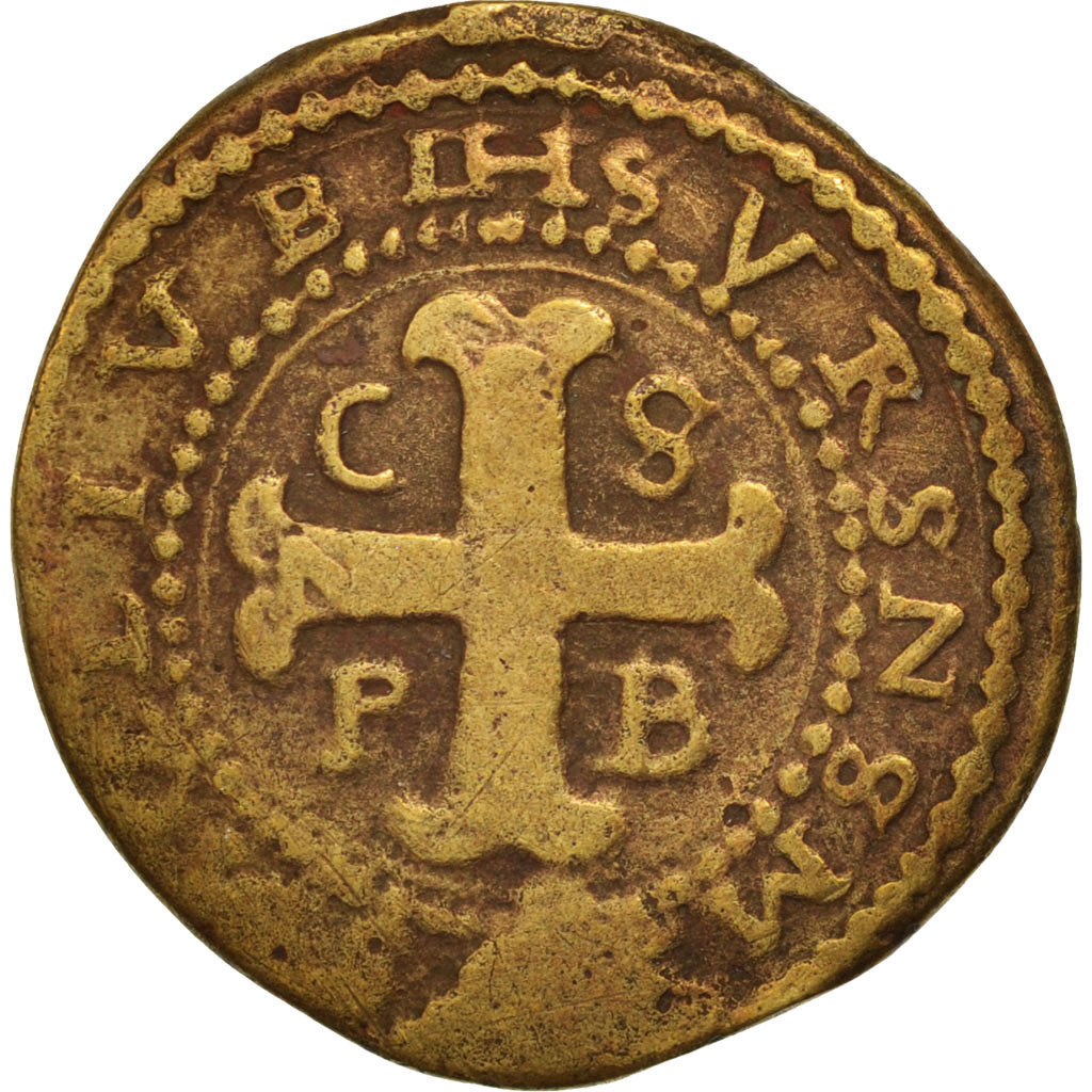 France, token count, Méreau, Anjou, Abbaye Saint Marc, Token, XVII century,...