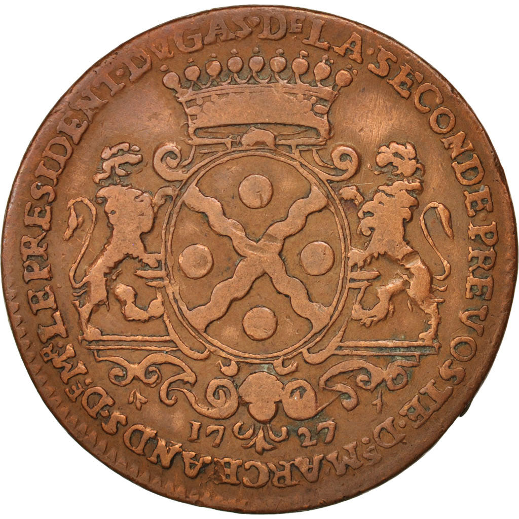 France, Medal, Royal, Consulat de Lyon, Laurent Dugas, seconde prévôté, 1727