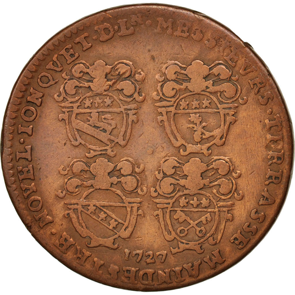 France, Medal, Royal, Consulat de Lyon, Laurent Dugas, seconde prévôté, 1727