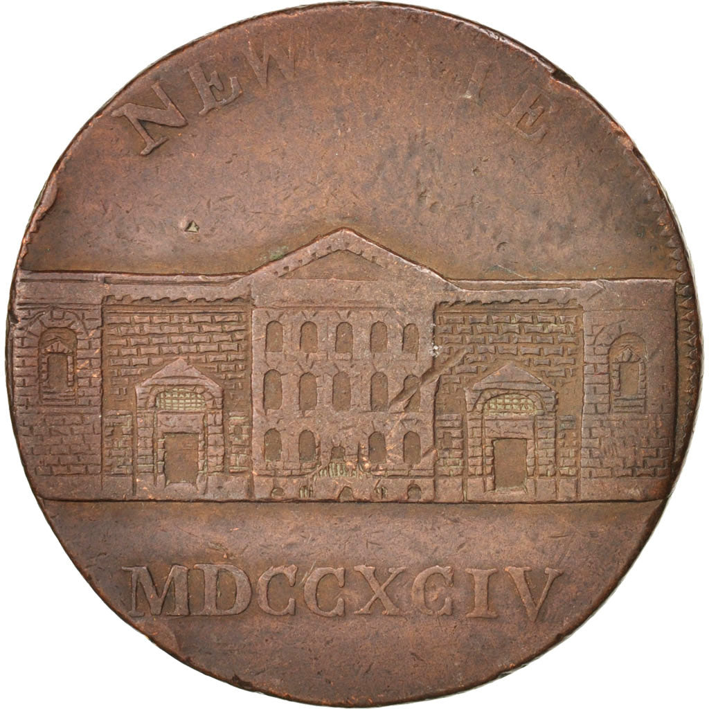 United Kingdom , Great-Britain, Newgate Prison, Token, 1794, VF(30-35), Copper