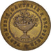France, Trades, Leçon de coiffure, Token, AU(50-53), Brass, 22