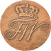 GERMAN STATES, Pfennig, 1806, Berlin, KM #372, EF(40-45), Copper, 21, 2.31