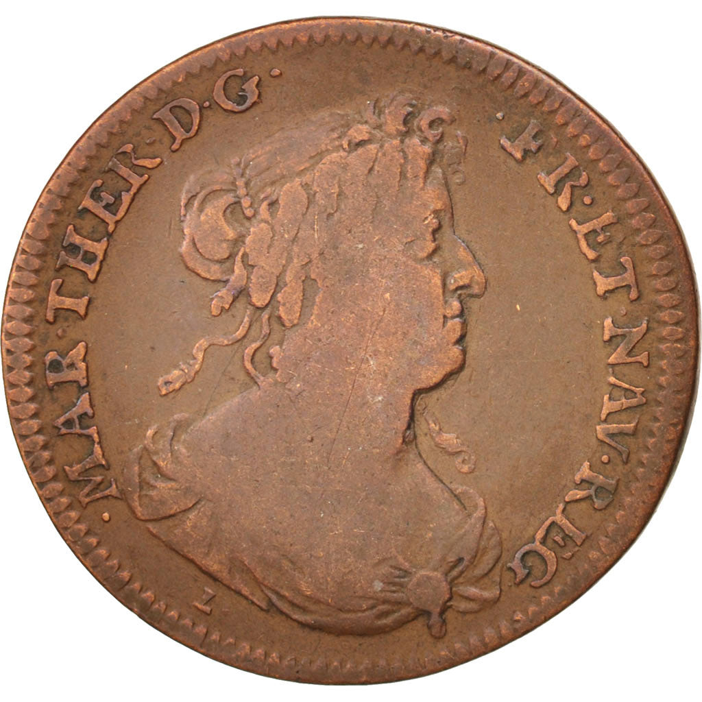 France, Token, Royal, Bâtiments du Roi, Louis XIV, 1680, EF(40-45), Copper