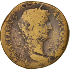Hadrian, Sestertius, Roma, F(12-15), Copper