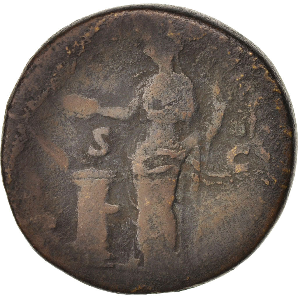 Hadrian, As, 125, Roma, F(12-15), Copper, RIC:678