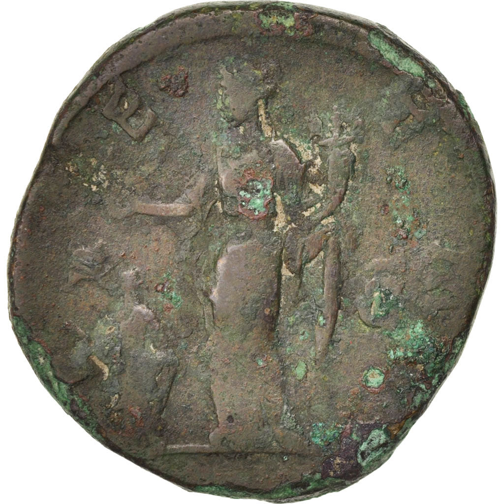 Faustina II, Sestertius, Roma, F(12-15), Copper, RIC:1402