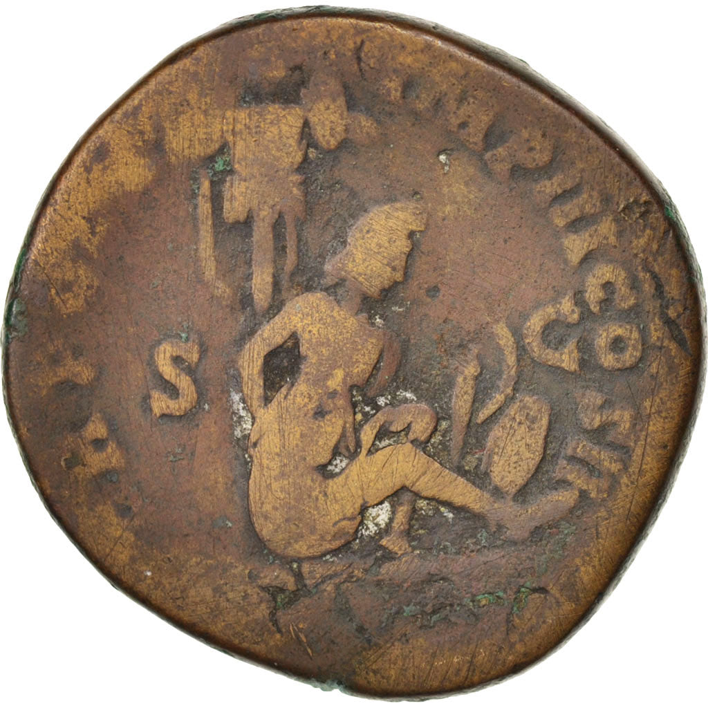 Lucius Verus, Sestertius, 166, Roma, VF(30-35), Copper, RIC:1443