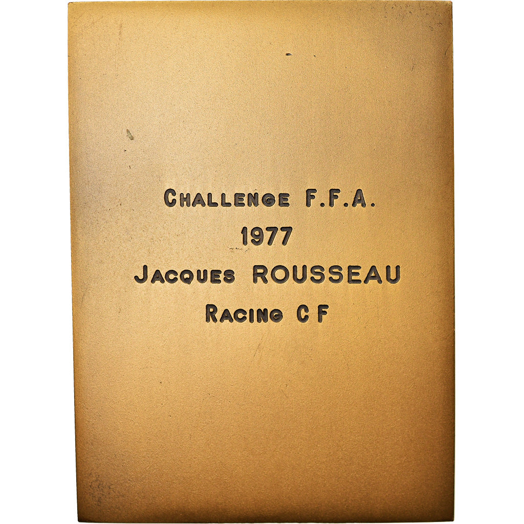 France, Medal, Challenge F.F.A, Jacques Rousseau, Racing C.F, Sports & leisure