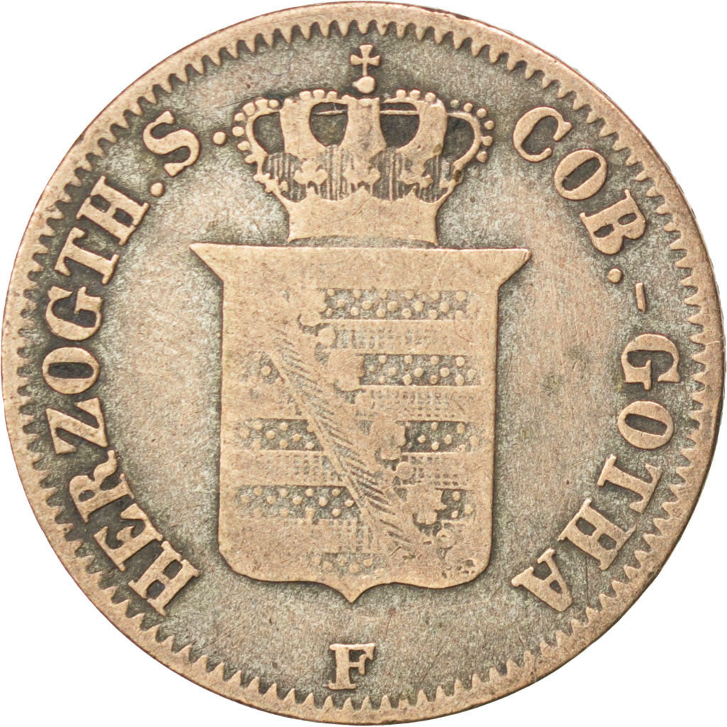 GERMAN STATES, 2 Groschen, 1855, Dresden, KM #110, VF(30-35), Silver, 2.95
