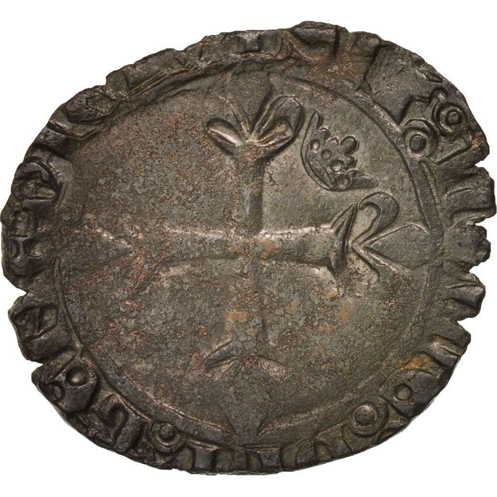 Coin, France, Florette, 1417, Romans, VF(30-35), Billon, Duplessy:417 E-H