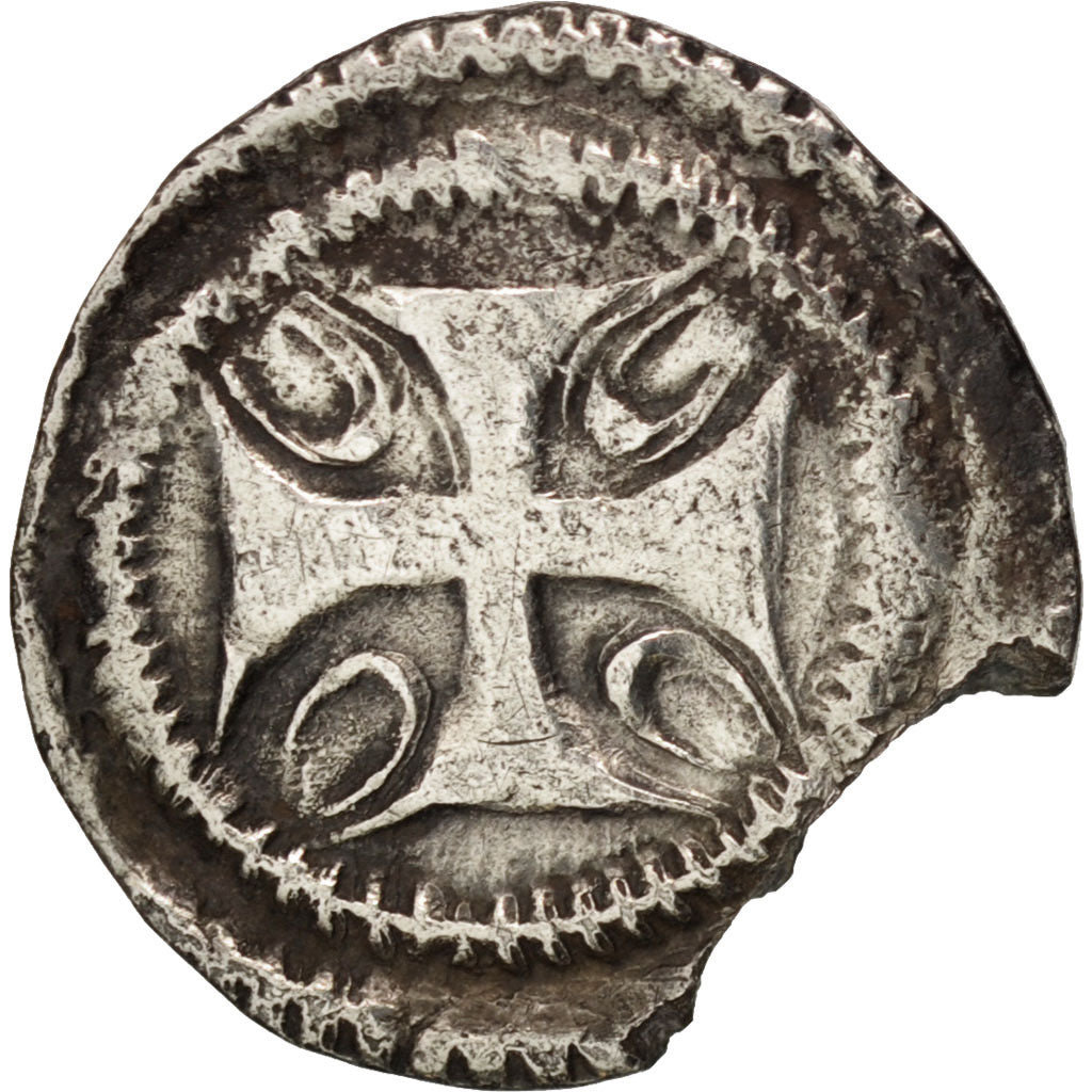 Moneda, Francia, Denier, Valenciennes, MBC+, Plata