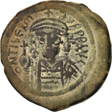 Monnaie, Maurice Tibère, Follis, Constantinople, TTB, Cuivre, Sear:518
